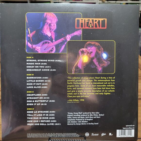 VINYL Heart: Greatest Hits - Remastered 2 LP NEW / SEALED - Picture 4 of 5